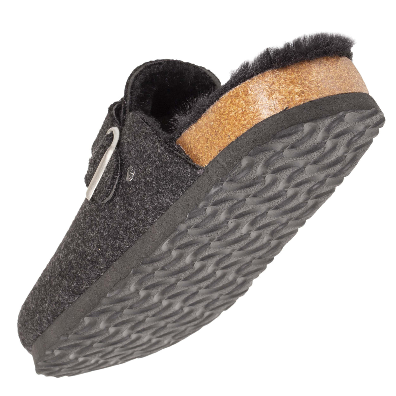 Zapatillas de casa zuecos Hombre Gris Jaspeado Corcho
