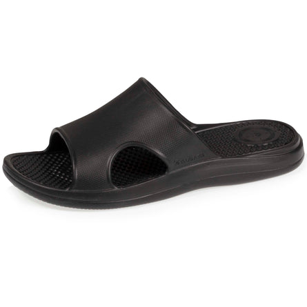 Mules chancletas Hombre Confort Negro - Isotoner