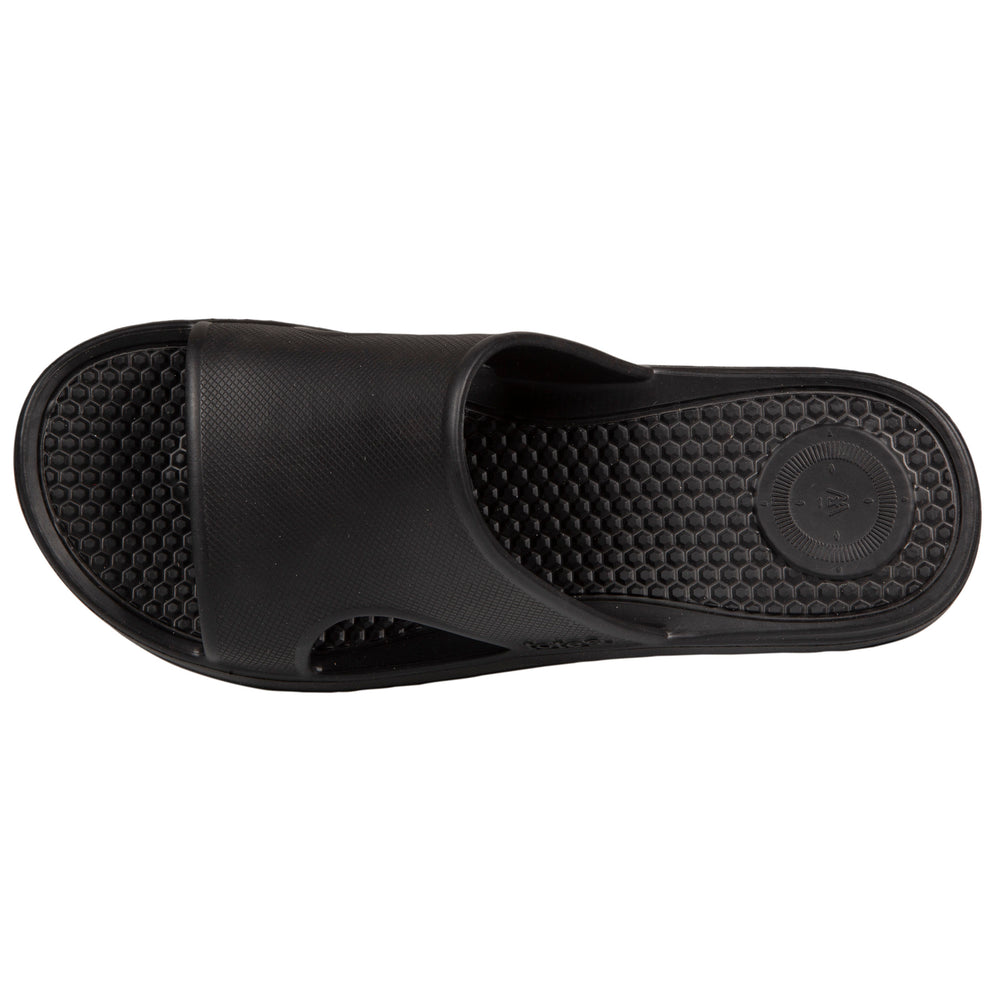 Mules chancletas Hombre Confort Negro - Isotoner