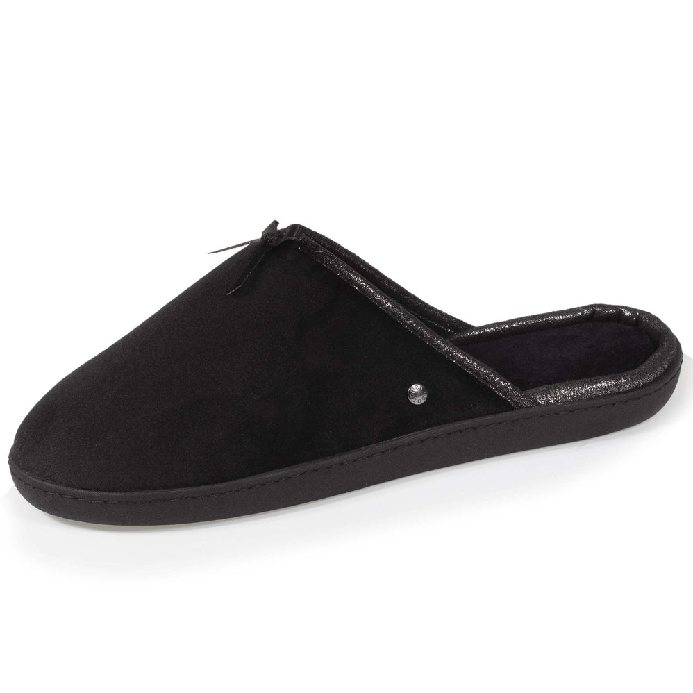 Zapatillas de casa chinelas Mujer Brillante Negro - Isotoner