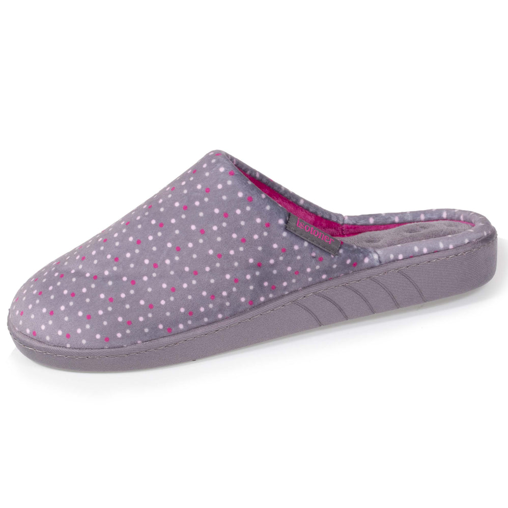 Zapatillas de casa Chinelas Mujer Lunares Violeta - Isotoner