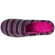 Chaussons mules Femme Rayures Fuschia