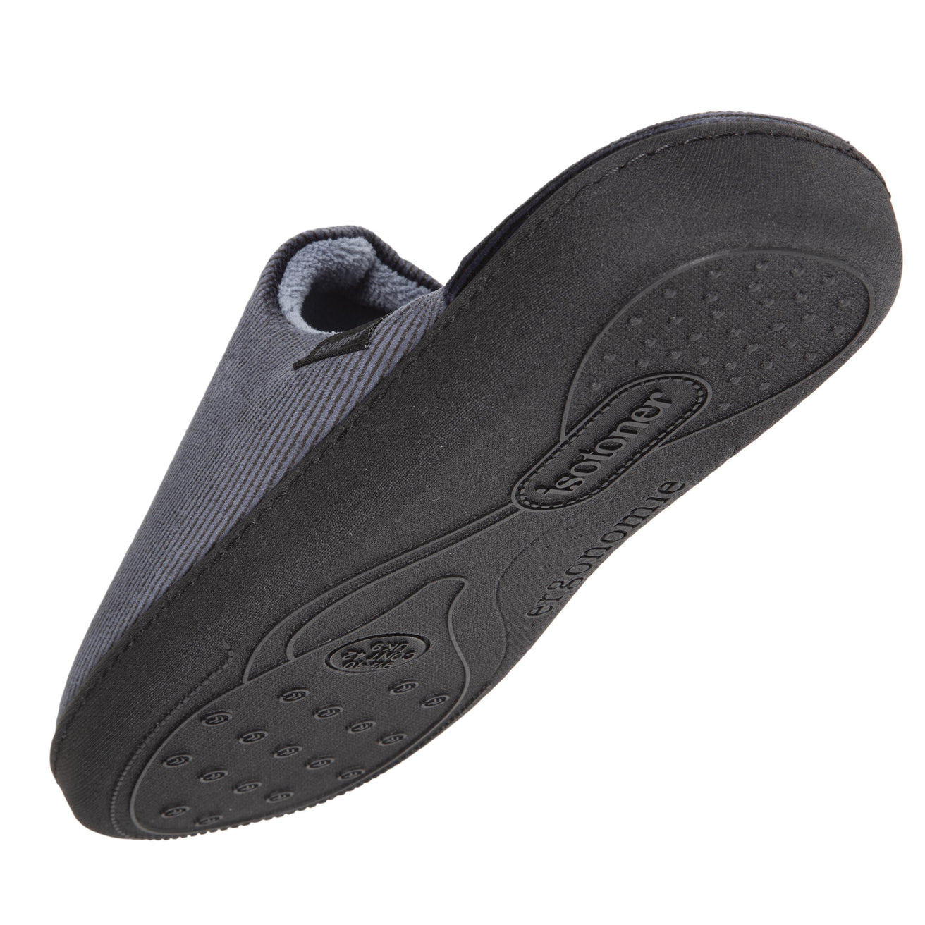 Zapatillas de casa chinelas Hombre Rayas Gris