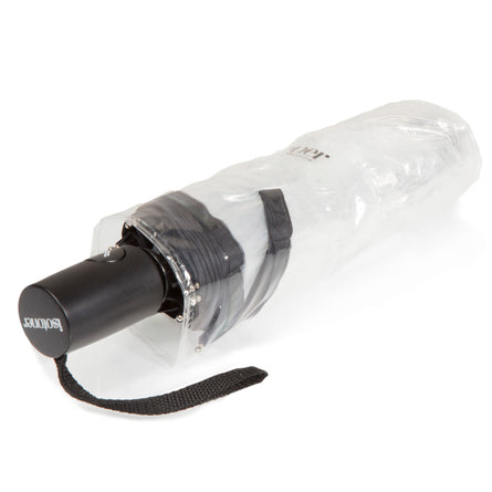 Paraguas Transparente PVC/Negro - Isotoner