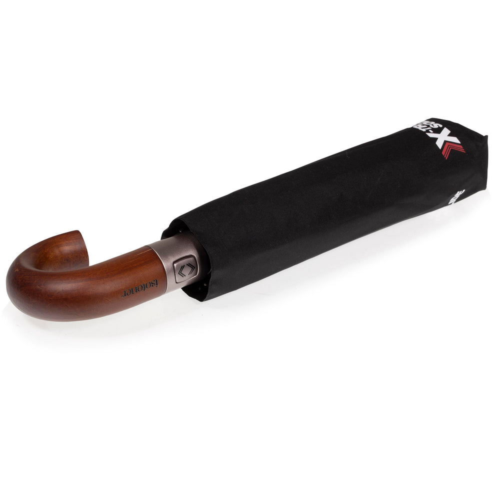 Paraguas Crook Wood Negro - Isotoner