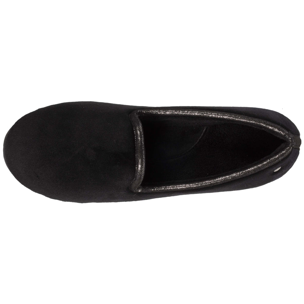 Zapatillas de casa cerradas Mujer Brillante Negro - Isotoner