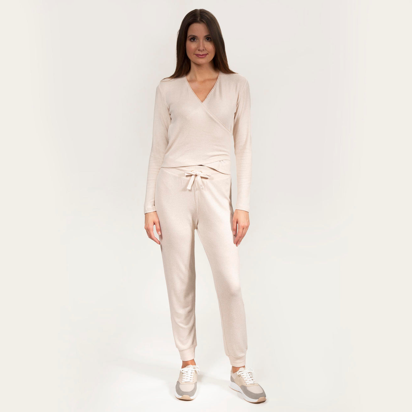 Camiseta de tirantes Mujer Beige