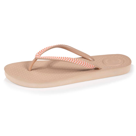 Chanclas Mujer lisas Beige - Isotoner