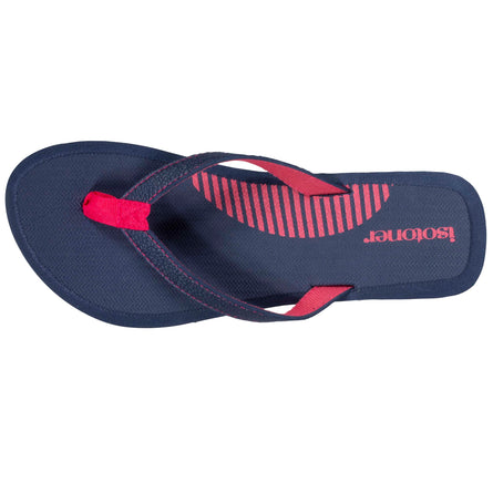 Chanclas Mujer rayas Marino - Isotoner