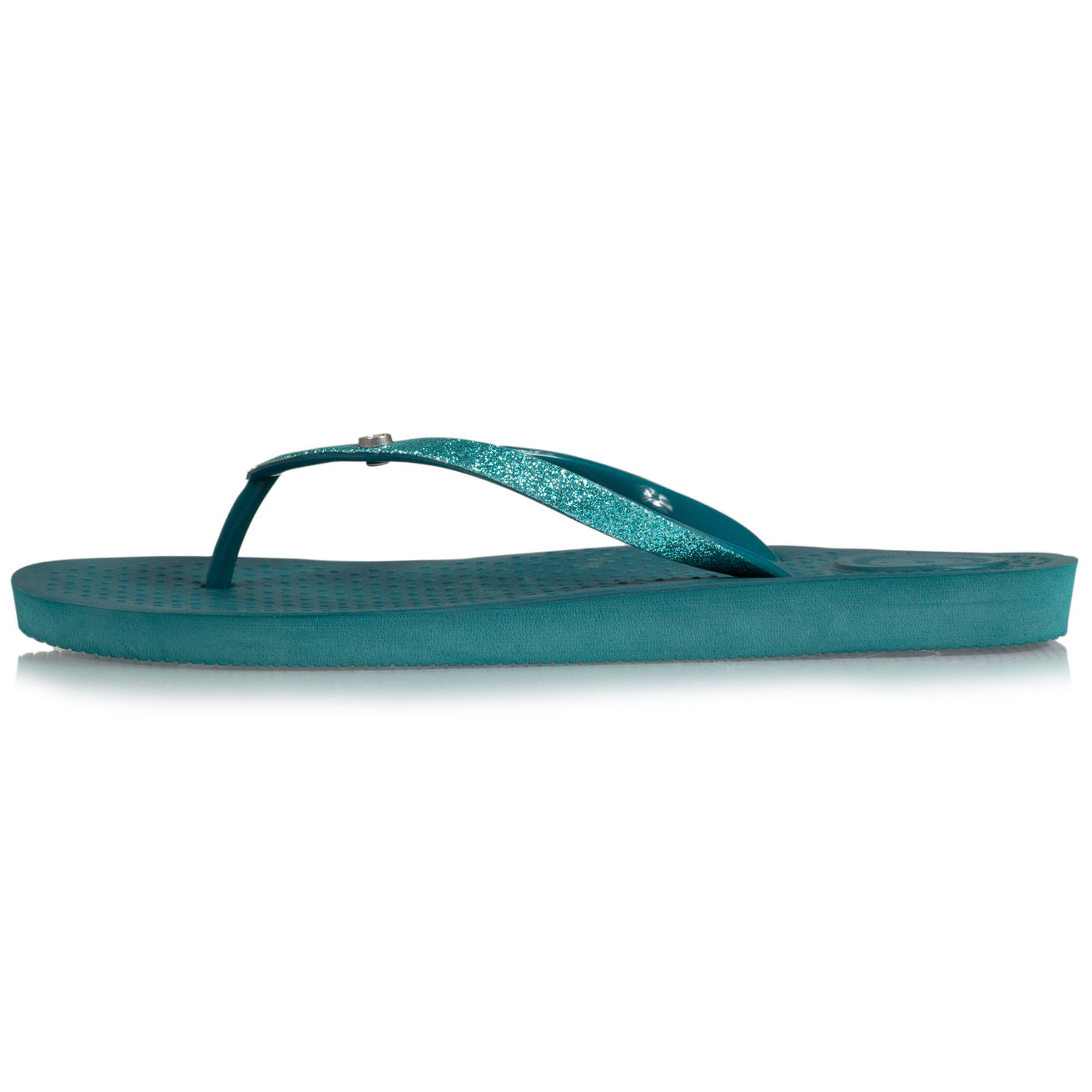 Chanclas Mujer lisas verde pato