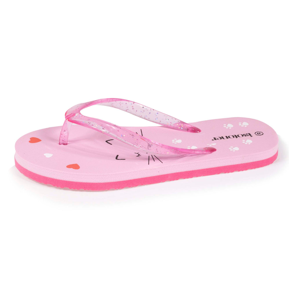 Chanclas Niños Gato Rosa - Isotoner