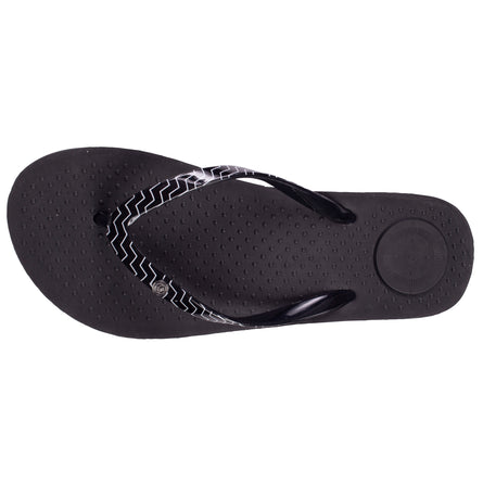 Chanclas Mujer gráfica Negro - Isotoner