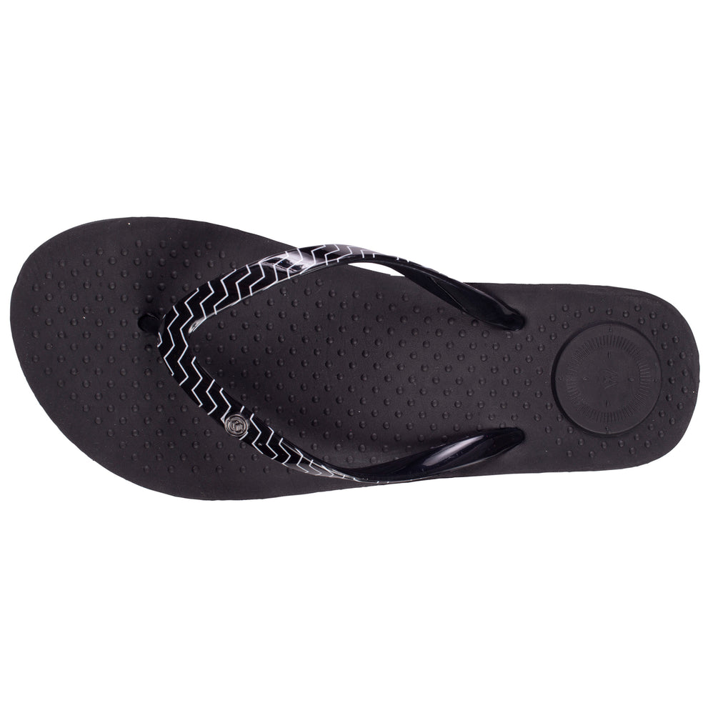 Chanclas Mujer gráfica Negro - Isotoner