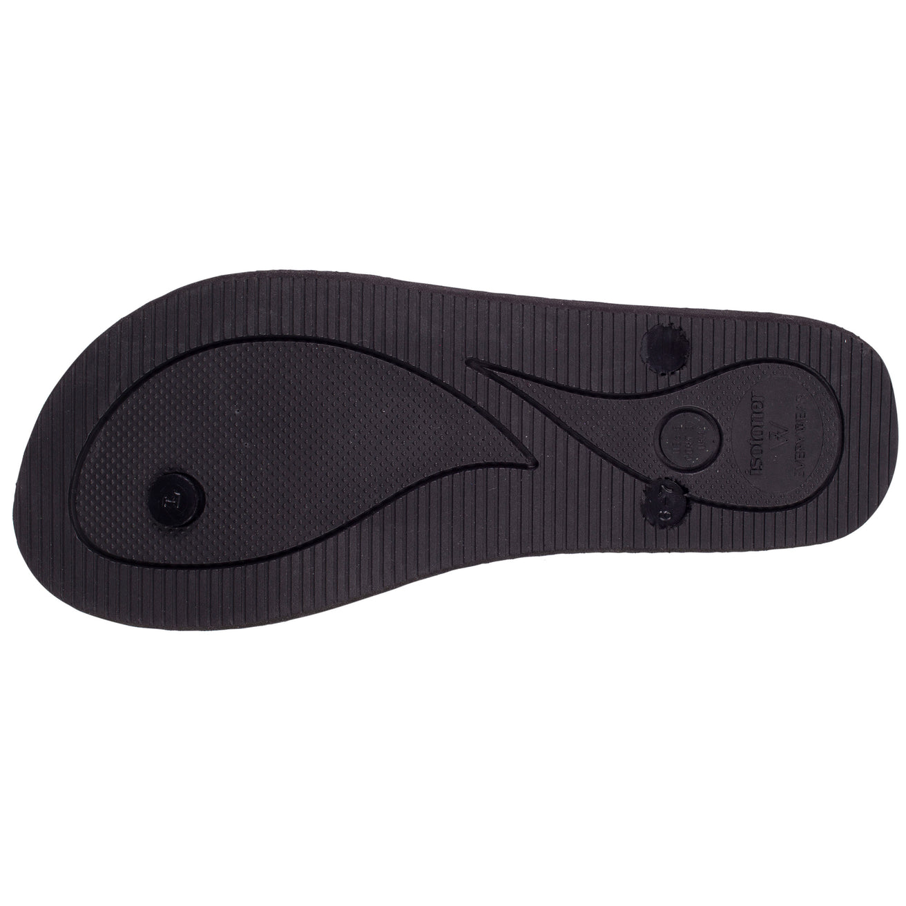 Chanclas Mujer correa estampado animal Negro