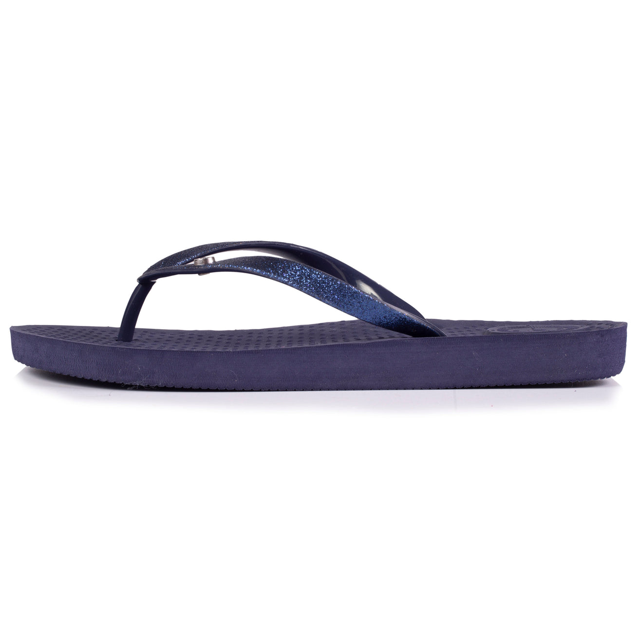 Chanclas Mujer correa brillantes Marino