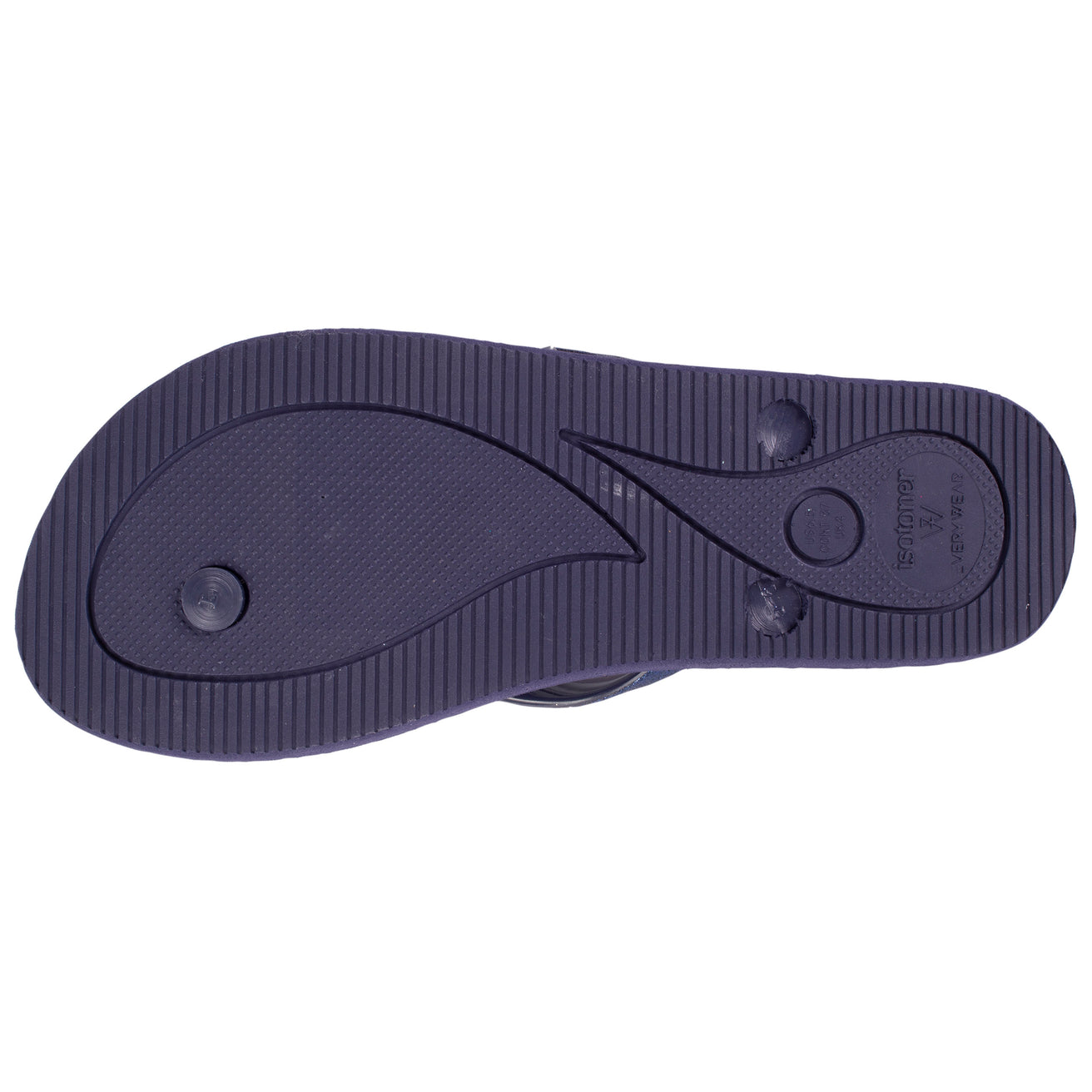 Chanclas Mujer correa brillantes Marino