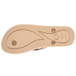 Chanclas Mujer tira purpurina Beige
