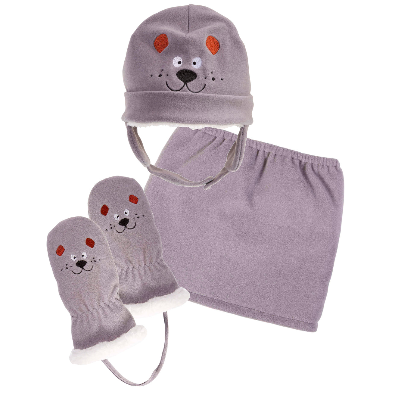 Cuello Niños corto Gris