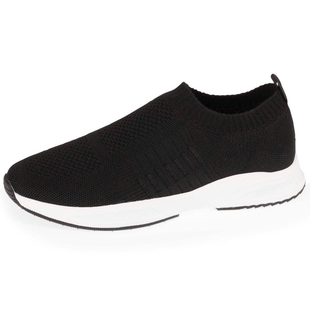 Tenis Confort Hombre malla extensible negro - Isotoner