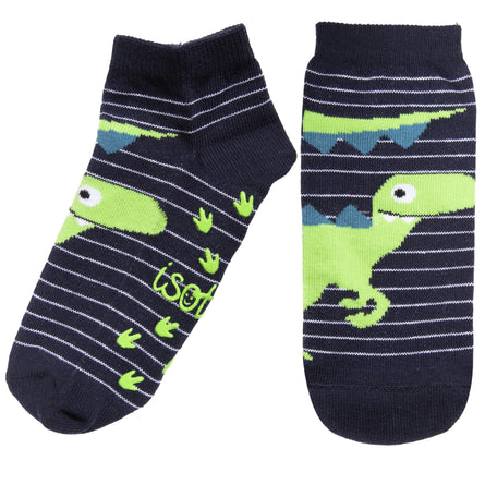 Calcetines Bajos Niños Dinosaurio Rayas 5/8 años - Isotoner