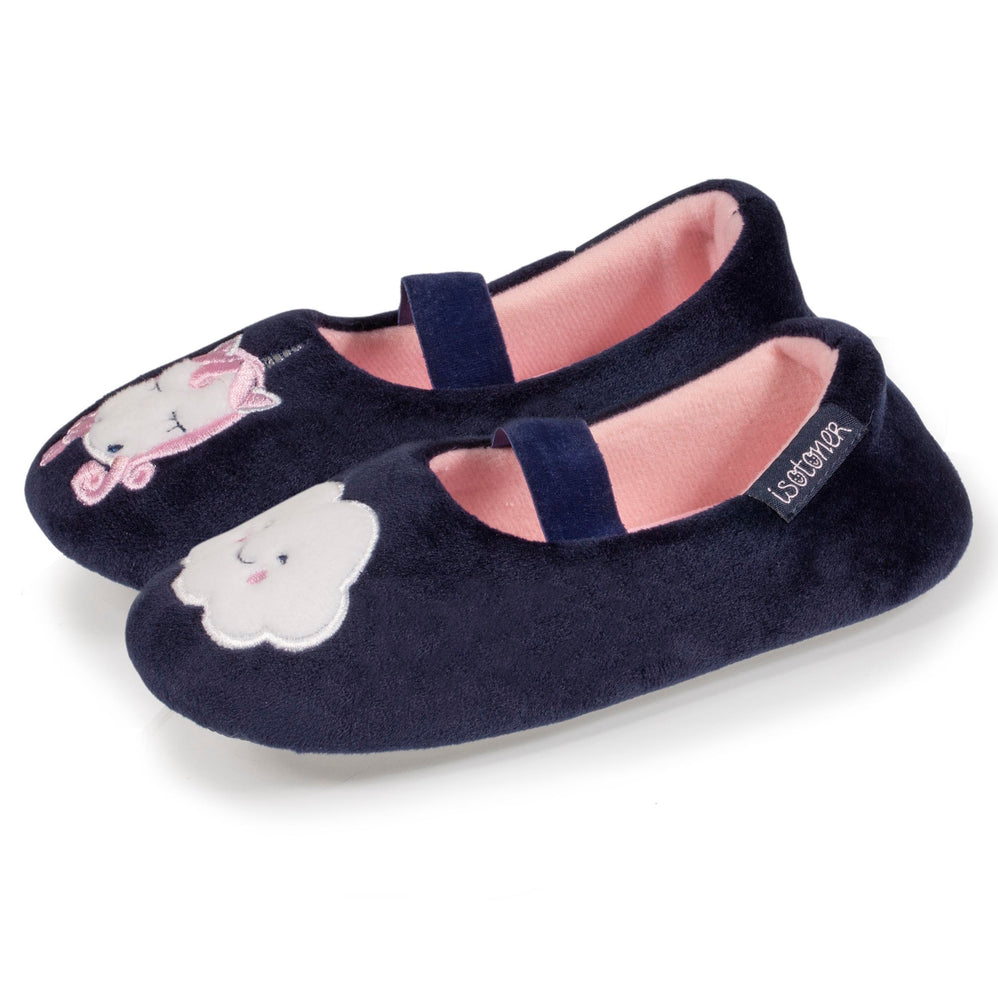 Zapatillas de casa bailarinas Niños Unicornio - Isotoner