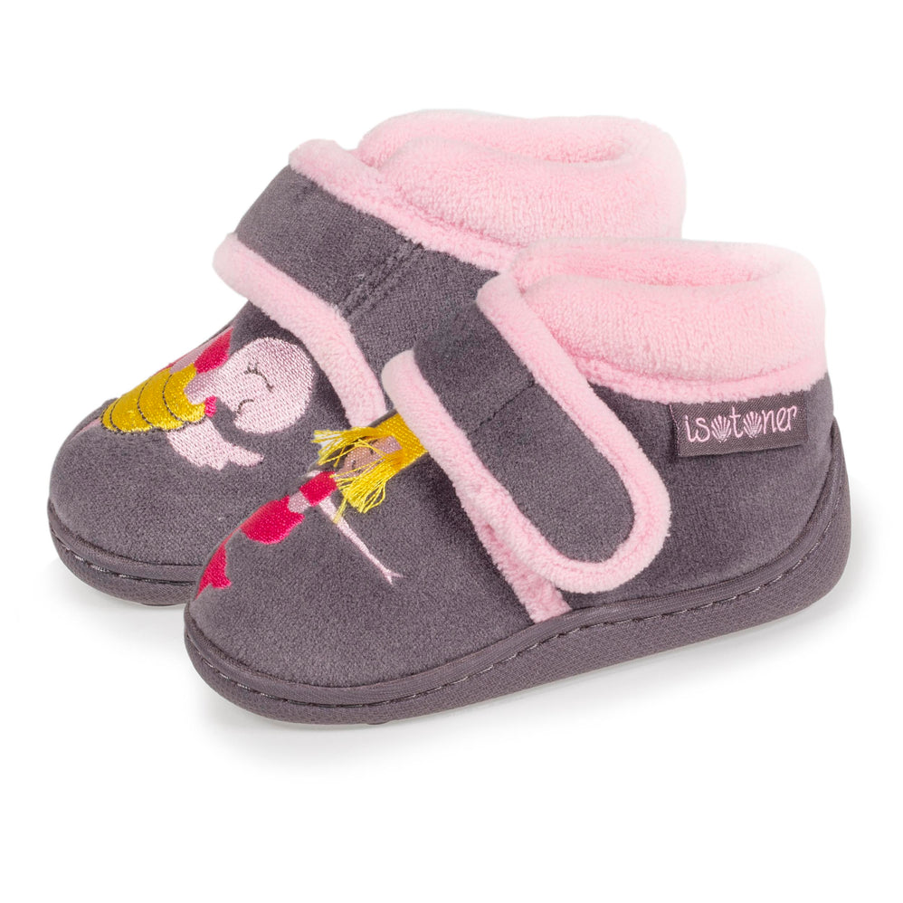Zapatillas de casa botines Bebe / Niño Sirena - Isotoner