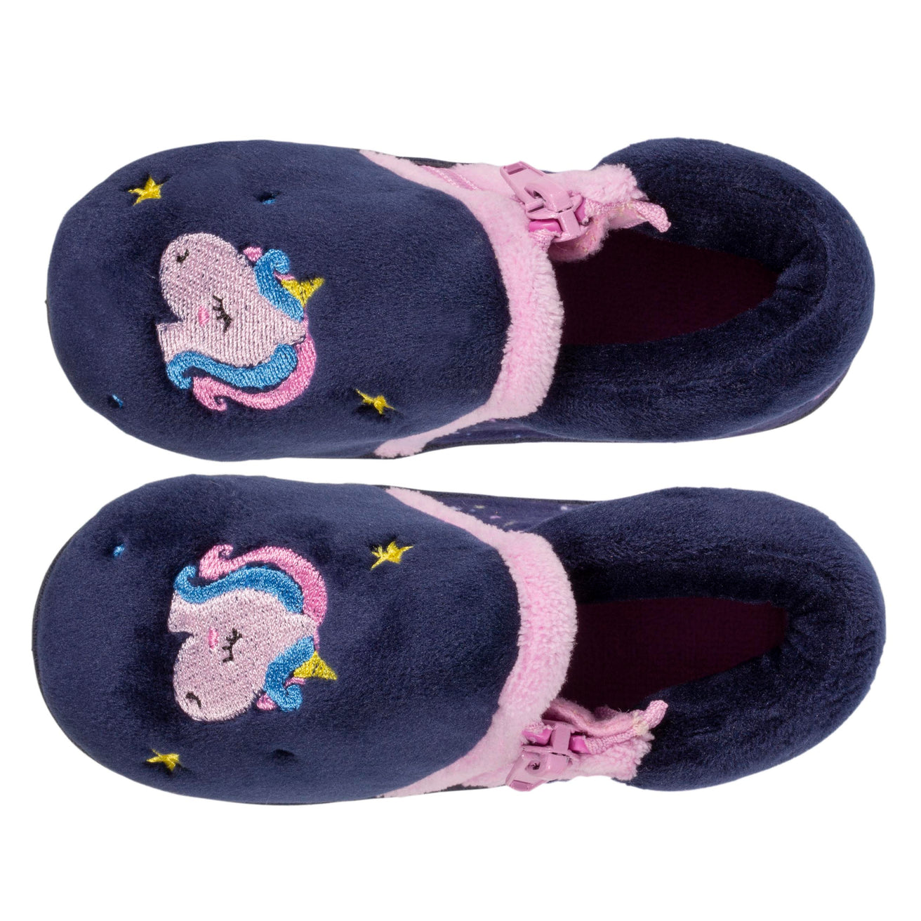 Zapatillas de casa botines cremallera Bebe Unicornio