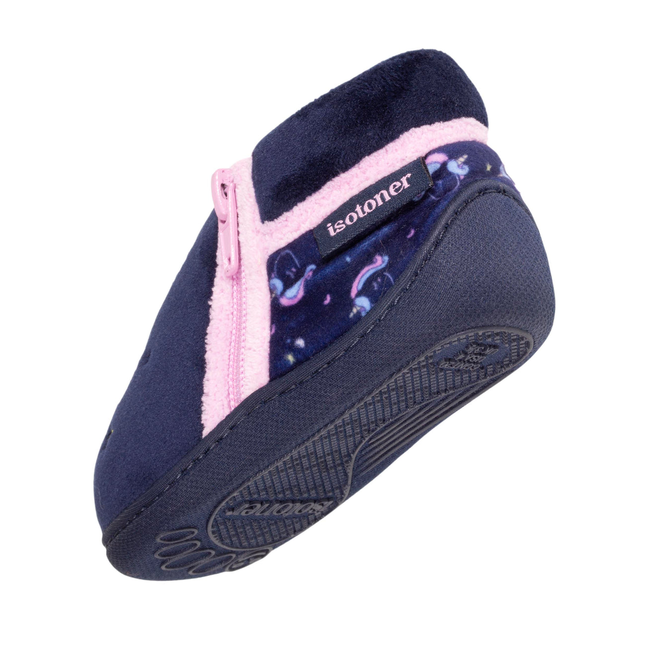 Zapatillas de casa botines cremallera Bebe Unicornio
