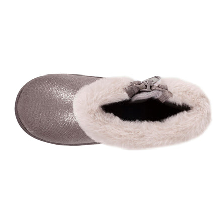 Zapatillas de casa botines cremallera Bebe Gris irisado - Isotoner