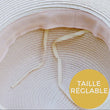 Chapeau Femme trilby bande Blanche
