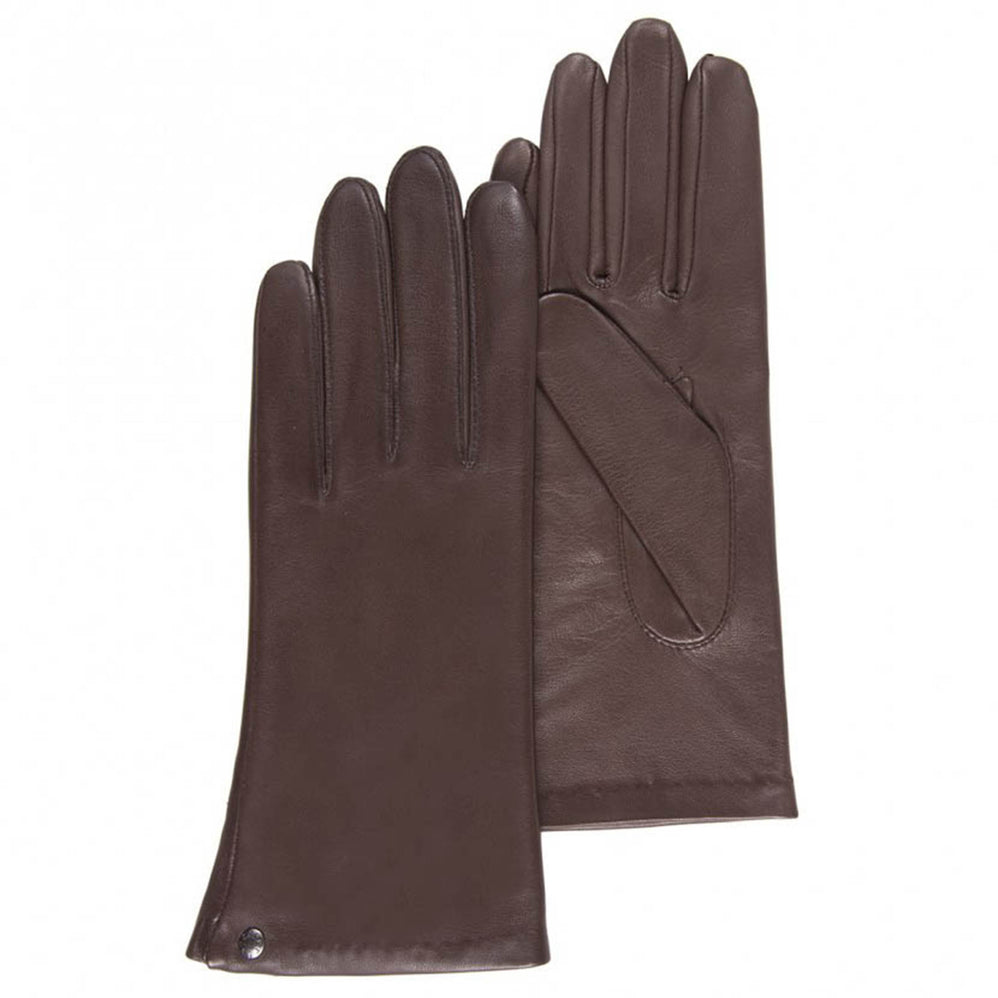 Guantes Mujer cuero forrados seda Marrón - Isotoner