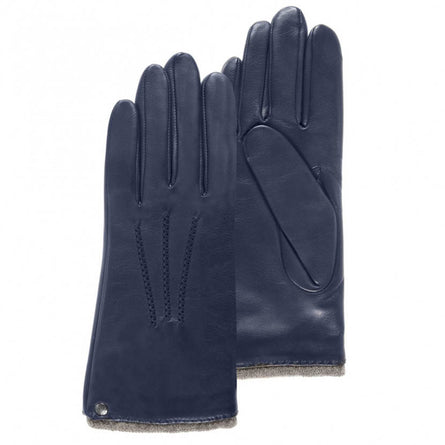 Guantes Mujer cuero caliente Marino - Isotoner