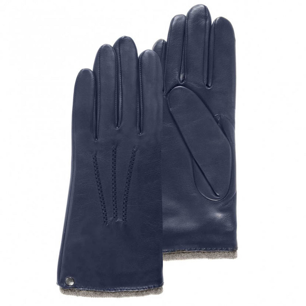 Guantes Mujer cuero caliente Marino - Isotoner