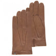 Guantes Hombre cuero de cordero y seda Caramelo