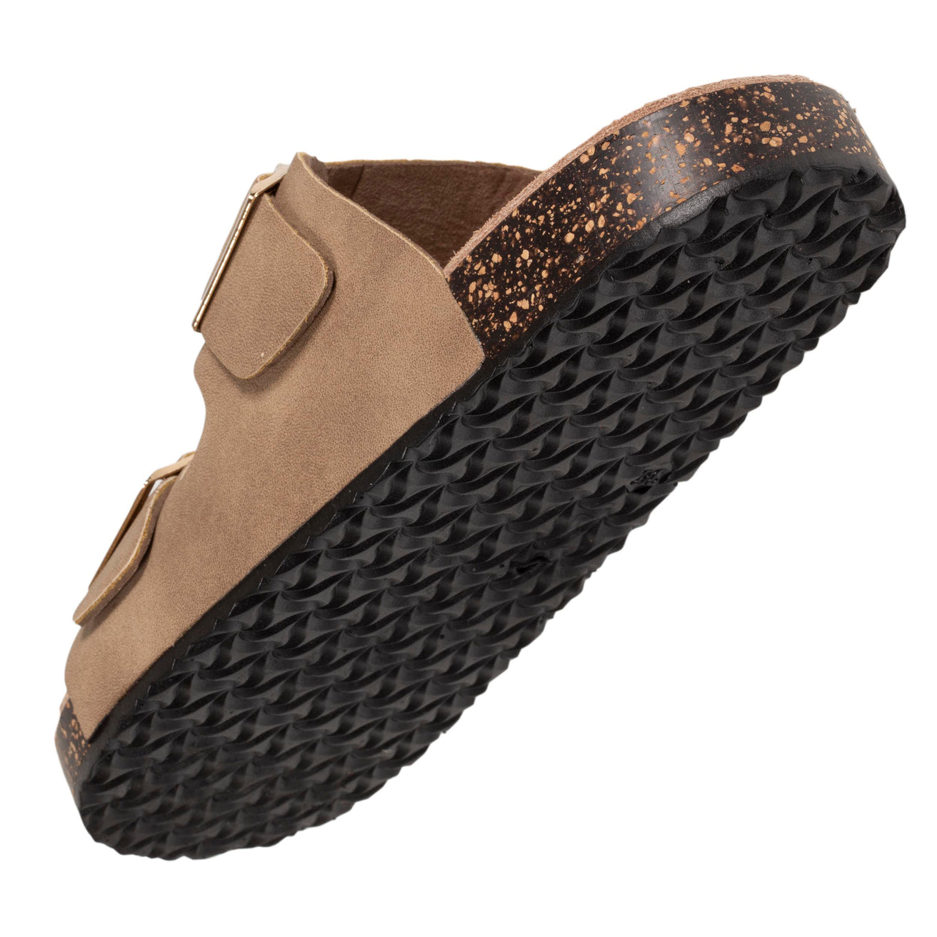 Mules sandalias Mujer Doble Correa Topo
