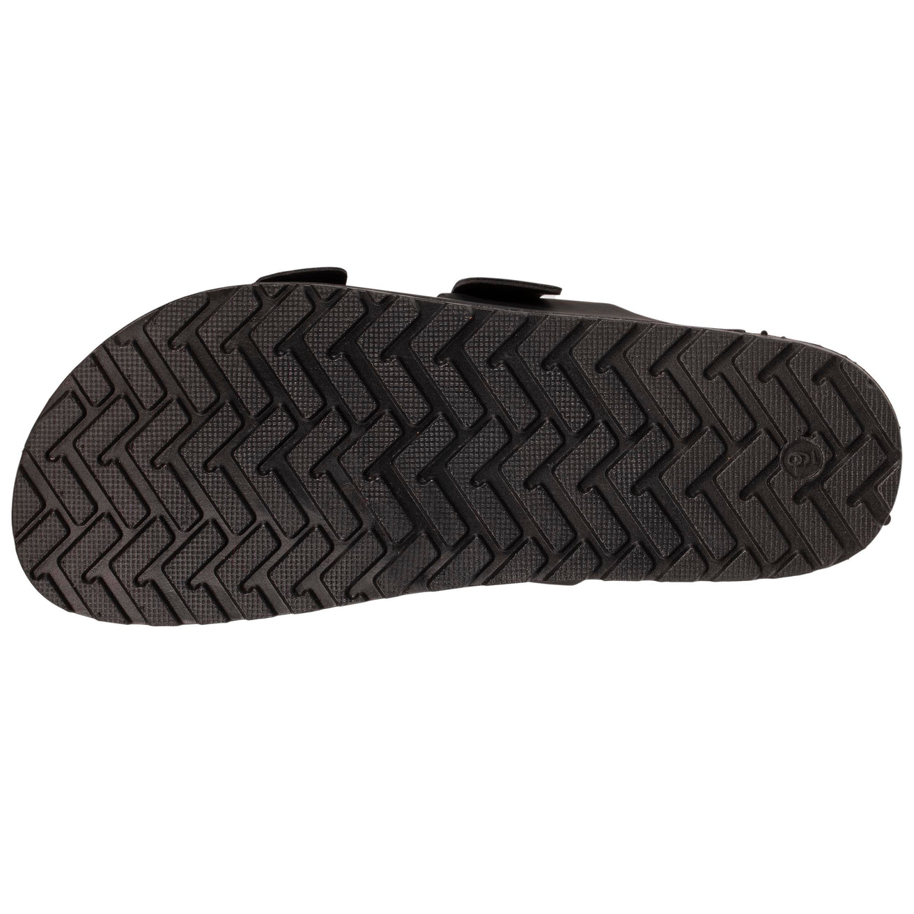 Mules sandalias Hombre Doble Correa Negro