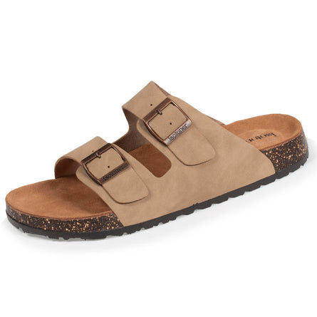 Mules sandalias Hombre doble correa topo - Isotoner