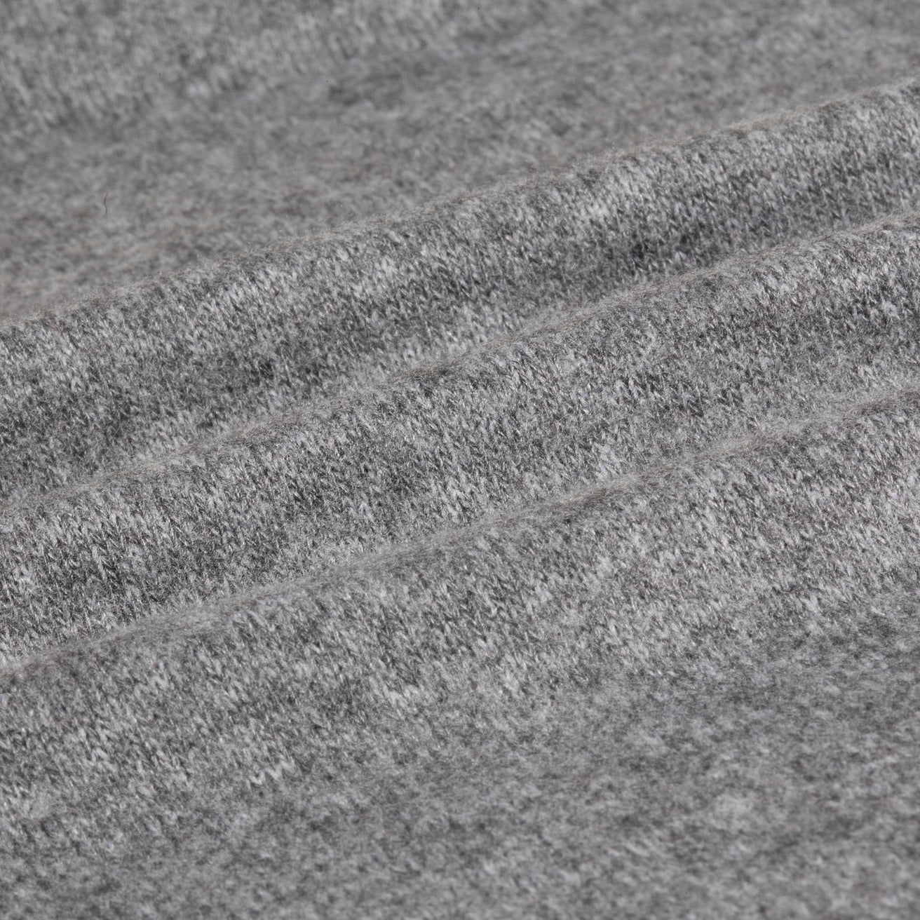 Camiseta de cuello cuadrado Mujer Gris jaspeado