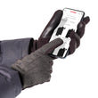 Guantes Hombre táctiles polar repelentes al agua Negro