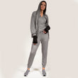 Sudadera con capucha Mujer Gris jaspeado