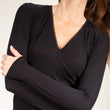 Camiseta de tirantes de canalé para mujer Negro