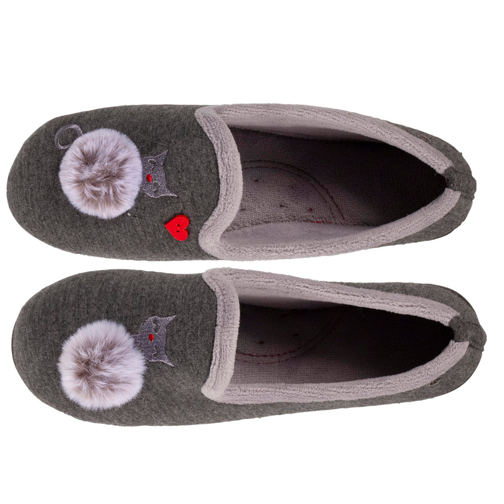 Zapatillas de casa cerradas Mujer Gato Fantasía - Isotoner